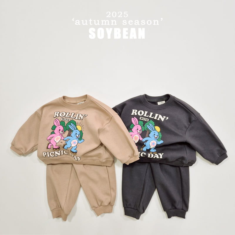 Soybean - Korean Children Fashion - #Kfashion4kids - Picnic Day Top Bottom Set