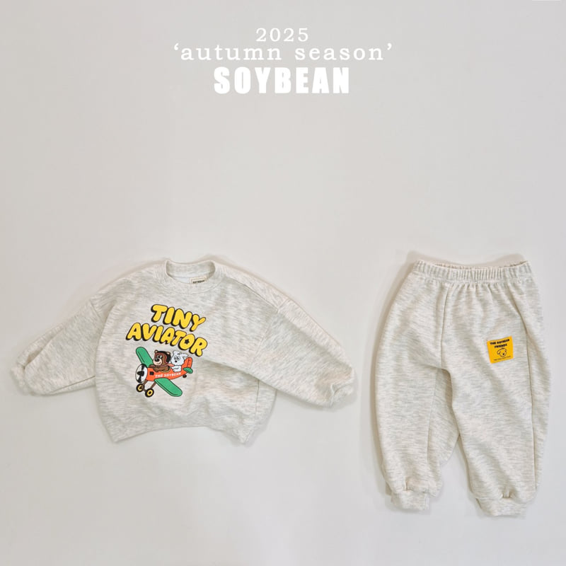 Soybean - Korean Children Fashion - #Kfashion4kids - Little Airplane Top Bottom Set - 6