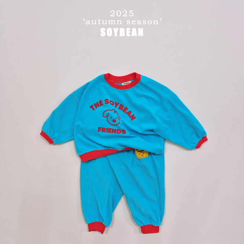 Soybean - Korean Children Fashion - #Kfashion4kids - Friends Terry Top Bottom Set Set - 12