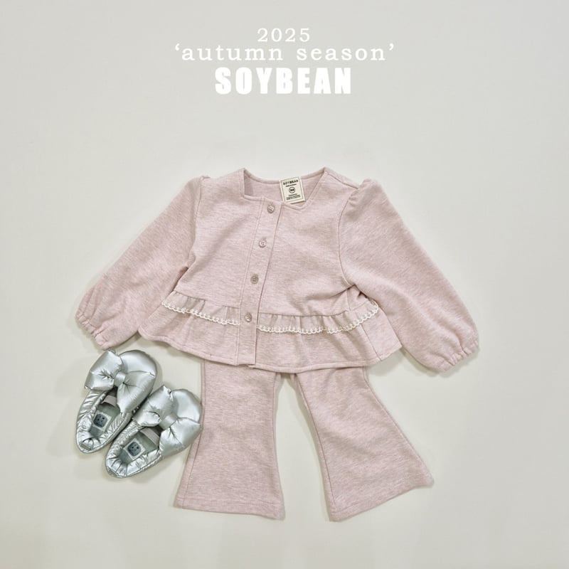 Soybean - Korean Children Fashion - #Kfashion4kids - Square Lace Top Bottom Set - 3
