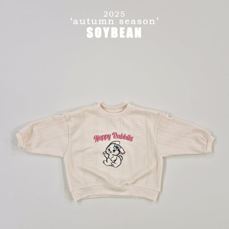 Soybean - Korean Children Fashion - #Kfashion4kids - Rabbit Knit Top Bottom Set - 8