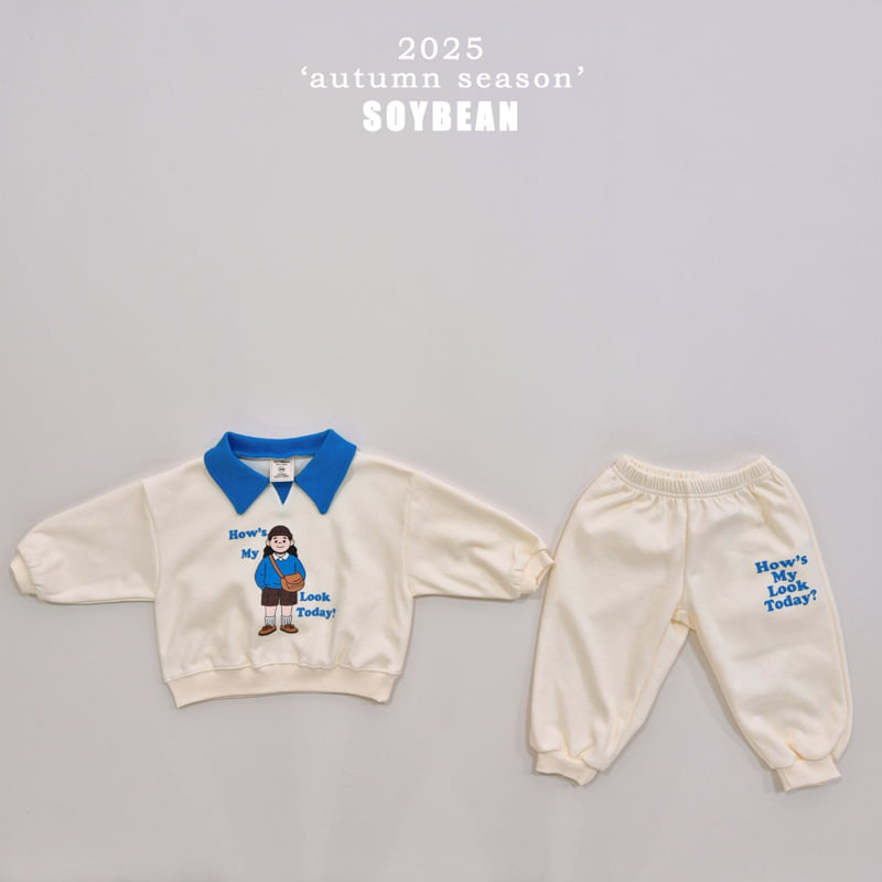 Soybean - Korean Children Fashion - #Kfashion4kids - Collar Top Bottom Set - 7