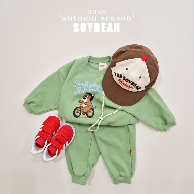 Soybean - Korean Children Fashion - #Kfashion4kids - Bear Adventure Top Bottom Set - 5