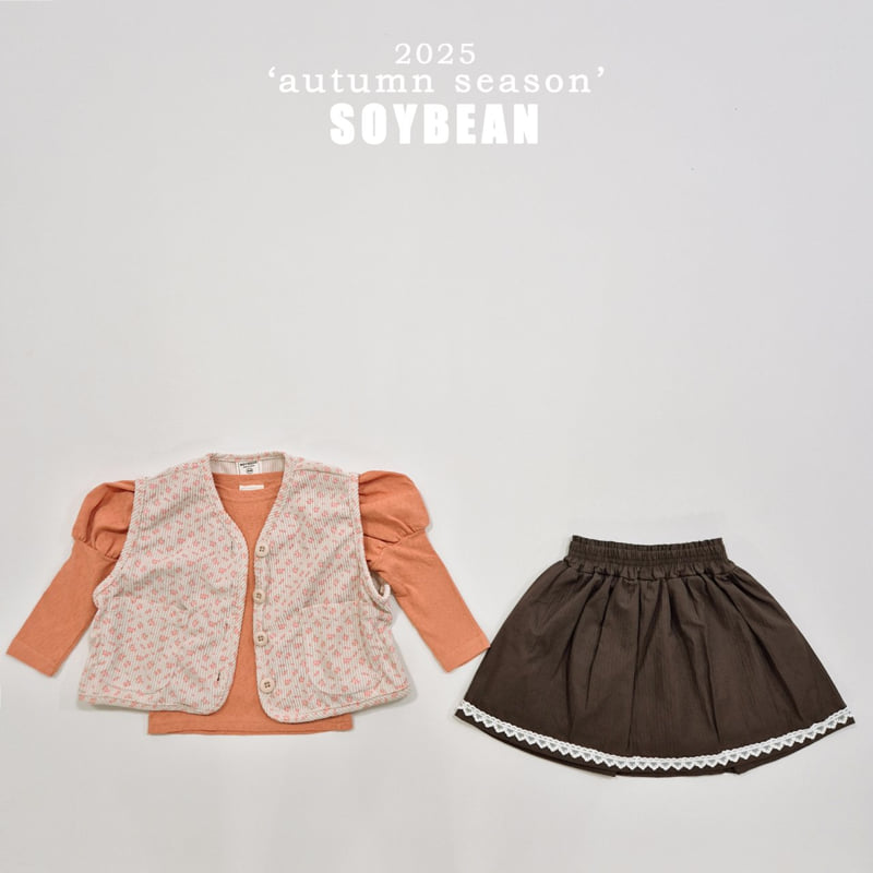 Soybean - Korean Children Fashion - #childofig - Corduroy Flower Vest - 6
