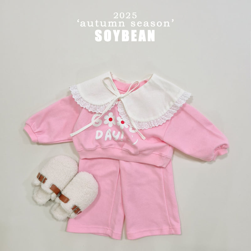 Soybean - Korean Children Fashion - #childofig - It's Good Crop Top Bottom Set - 3