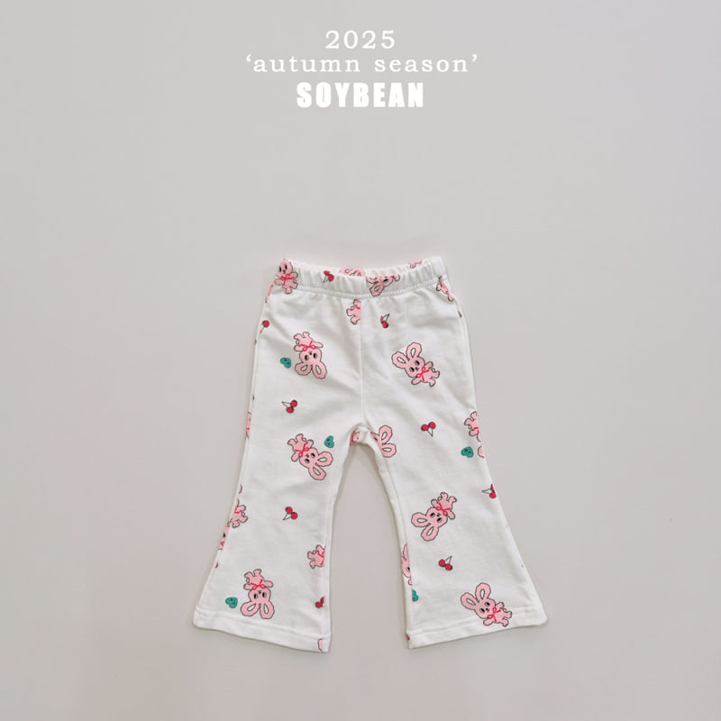 Soybean - Korean Children Fashion - #childofig - Bunny Bootcut Top Bottom Set - 11