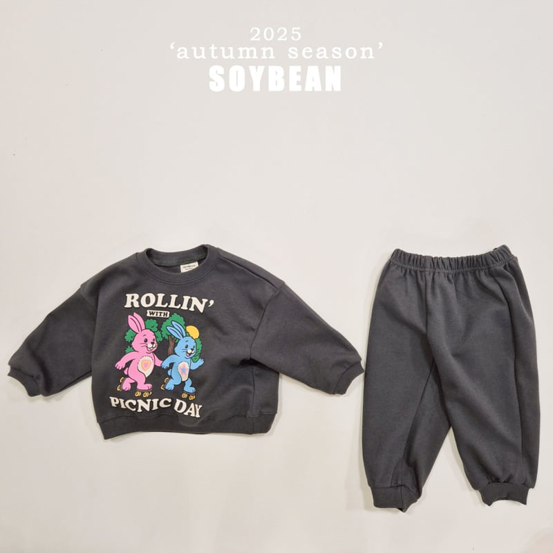 Soybean - Korean Children Fashion - #childofig - Picnic Day Top Bottom Set - 6