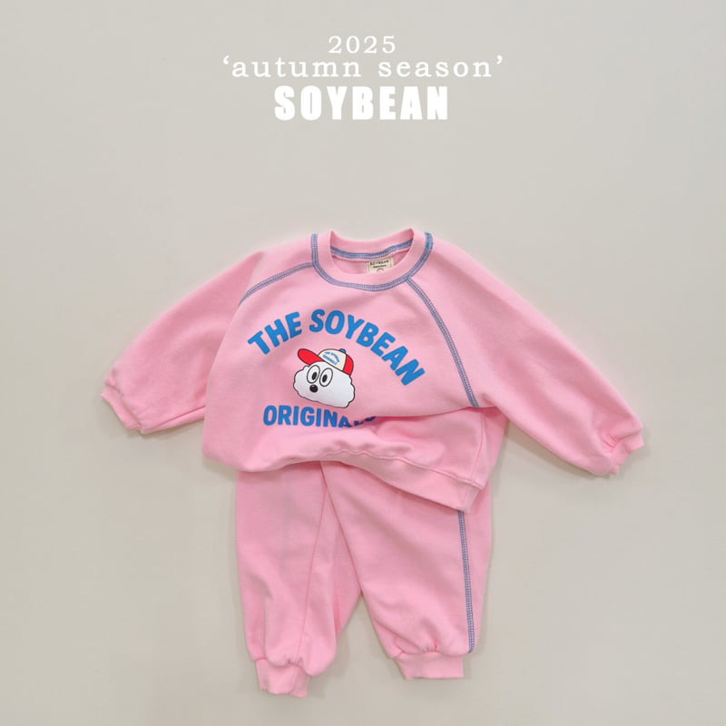 Soybean - Korean Children Fashion - #childofig - Color Stitch Top Bottom Set - 10