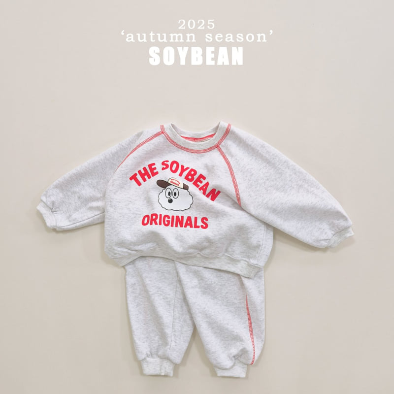 Soybean - Korean Children Fashion - #childofig - Color Stitch Top Bottom Set - 11