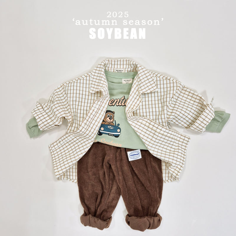 Soybean - Korean Children Fashion - #childofig - Overfit Check Shirt - 10