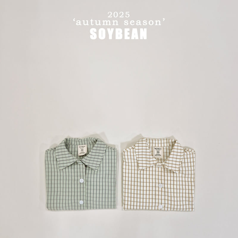 Soybean - Korean Children Fashion - #childofig - Overfit Check Shirt - 9