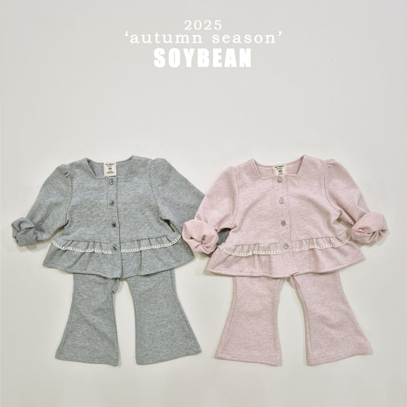 Soybean - Korean Children Fashion - #childofig - Square Lace Top Bottom Set - 8