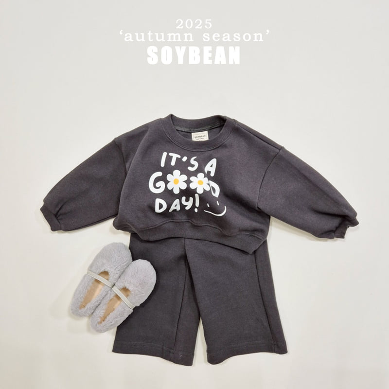Soybean - Korean Children Fashion - #childofig - It's Good Crop Top Bottom Set - 4