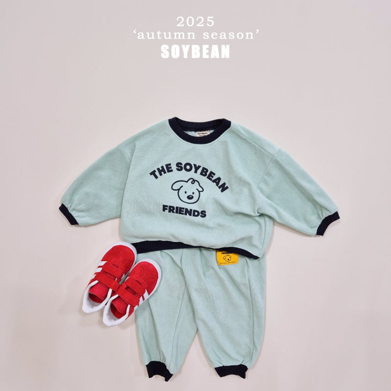 Soybean - Korean Children Fashion - #childrensboutique - Friends Terry Top Bottom Set Set - 5
