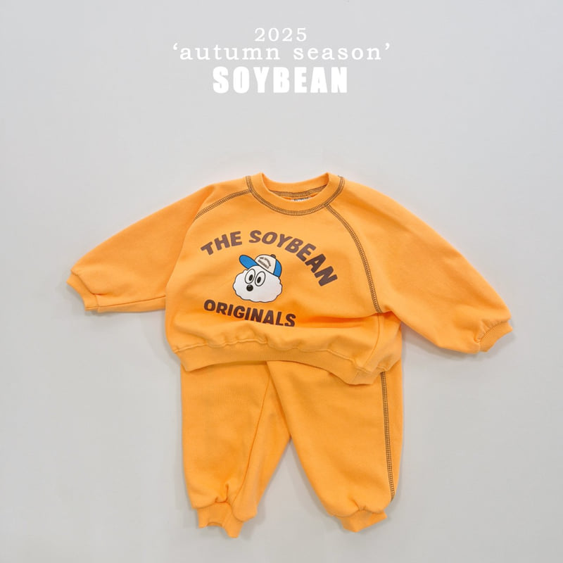 Soybean - Korean Children Fashion - #childrensboutique - Color Stitch Top Bottom Set - 12
