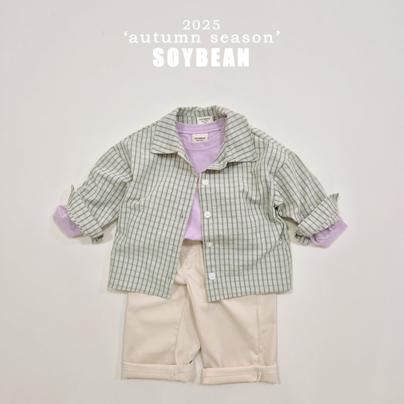 Soybean - Korean Children Fashion - #childrensboutique - Overfit Check Shirt - 11