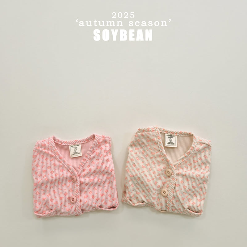 Soybean - Korean Children Fashion - #designkidswear - Corduroy Flower Vest - 8