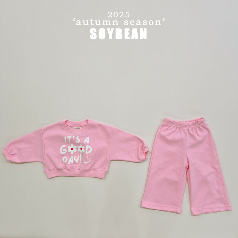 Soybean - Korean Children Fashion - #designkidswear - It's Good Crop Top Bottom Set - 5