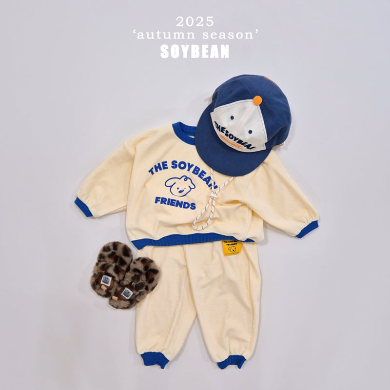 Soybean - Korean Children Fashion - #designkidswear - Friends Terry Top Bottom Set Set - 6
