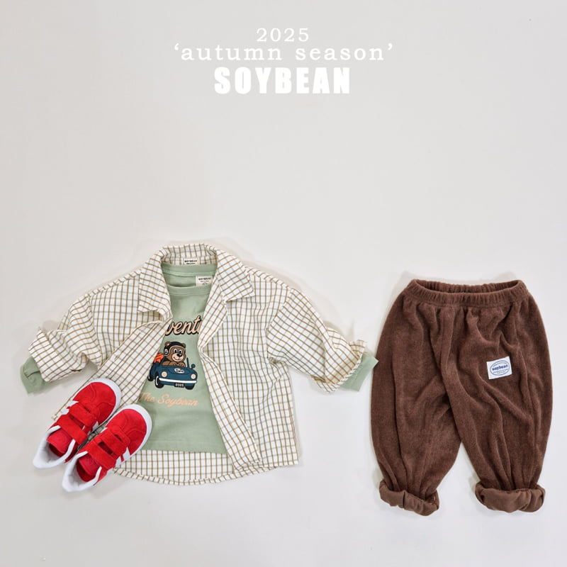 Soybean - Korean Children Fashion - #designkidswear - Overfit Check Shirt - 12