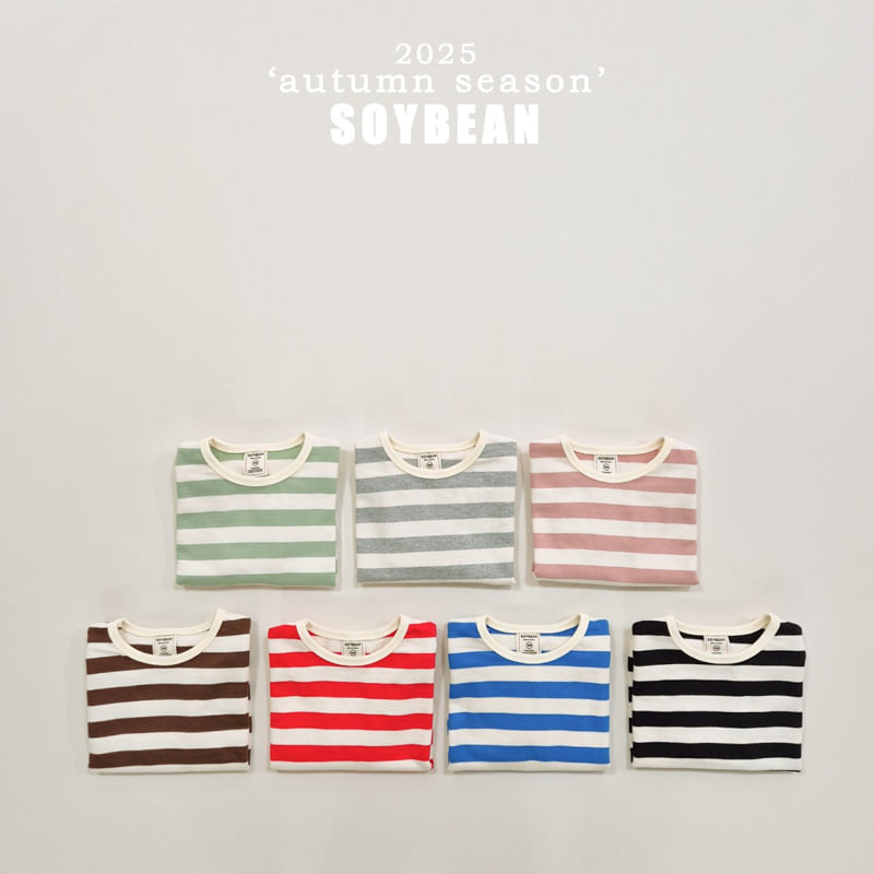 Soybean - Korean Children Fashion - #designkidswear - Stripe Sweatshirt