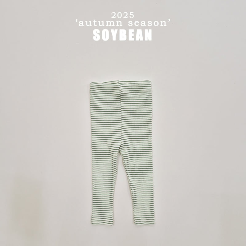 Soybean - Korean Children Fashion - #designkidswear - Stretchy Stripe Leggings - 8