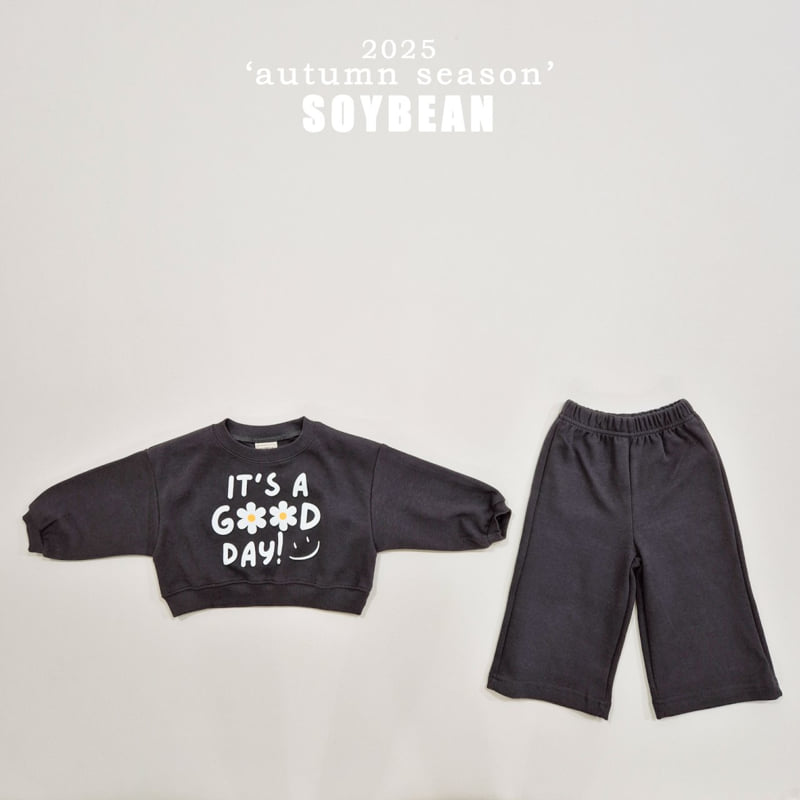 Soybean - Korean Children Fashion - #discoveringself - It's Good Crop Top Bottom Set - 6