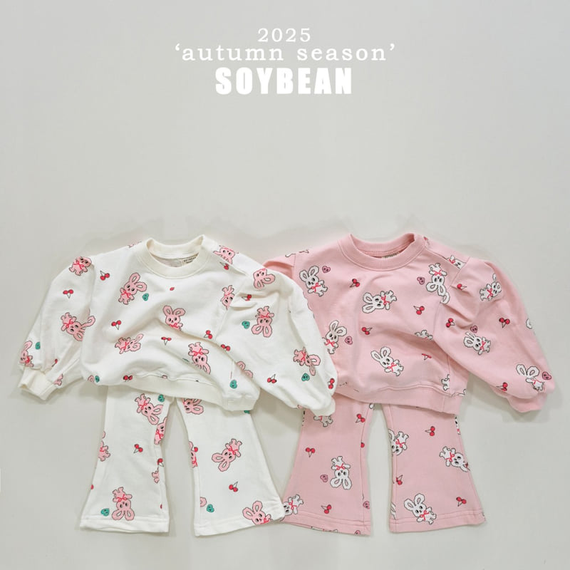 Soybean - Korean Children Fashion - #discoveringself - Bunny Bootcut Top Bottom Set