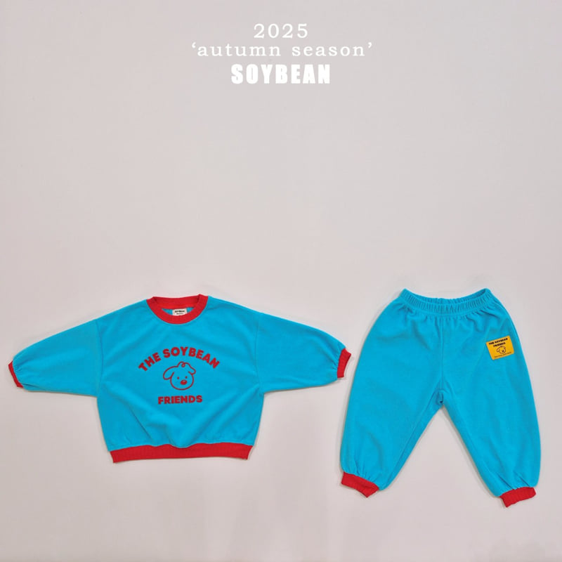 Soybean - Korean Children Fashion - #discoveringself - Friends Terry Top Bottom Set Set - 7