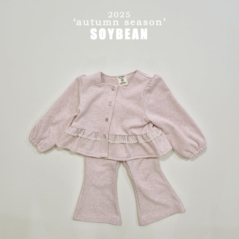 Soybean - Korean Children Fashion - #discoveringself - Square Lace Top Bottom Set - 12