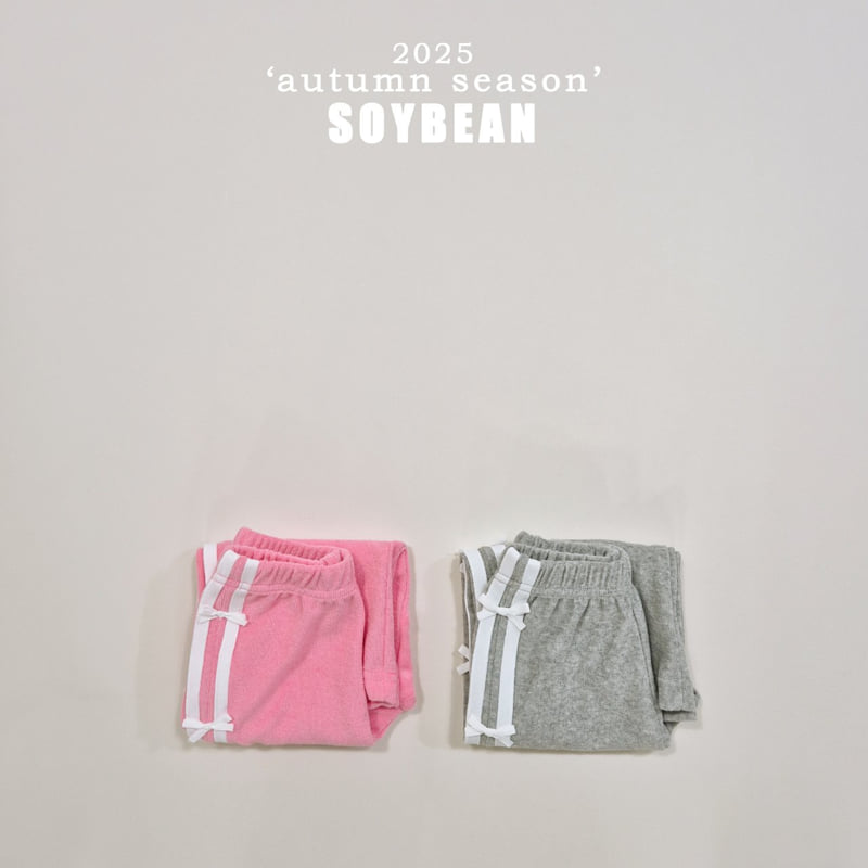 Soybean - Korean Children Fashion - #discoveringself - Ribbon Terry Line Pants - 11