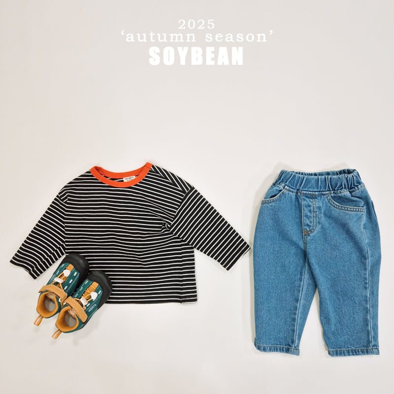 Soybean - Korean Children Fashion - #fashionkids - Autumn Captain Stripe Tee - 9