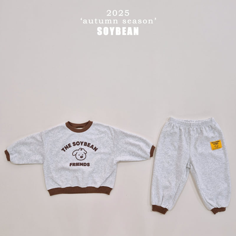Soybean - Korean Children Fashion - #fashionkids - Friends Terry Top Bottom Set Set - 8