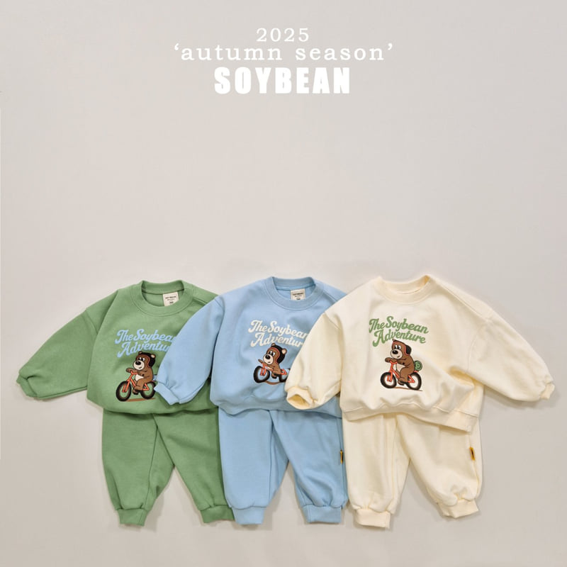 Soybean - Korean Children Fashion - #fashionkids - Bear Adventure Top Bottom Set