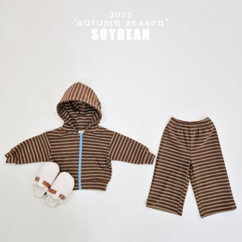 Soybean - Korean Children Fashion - #kidsshorts - Y2K Stripe Set - 10