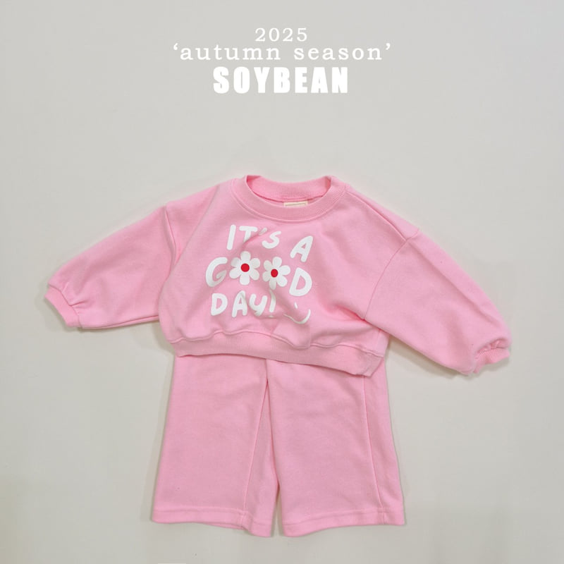 Soybean - Korean Children Fashion - #kidsshorts - It's Good Crop Top Bottom Set - 8