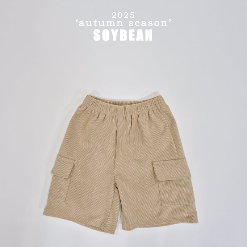 Soybean - Korean Children Fashion - #kidsshorts - Corduroy Cargo Pants - 12