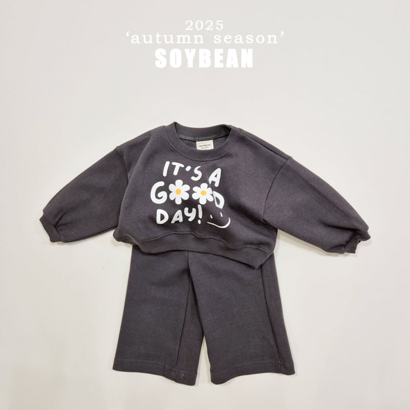 Soybean - Korean Children Fashion - #kidsstore - It's Good Crop Top Bottom Set - 9