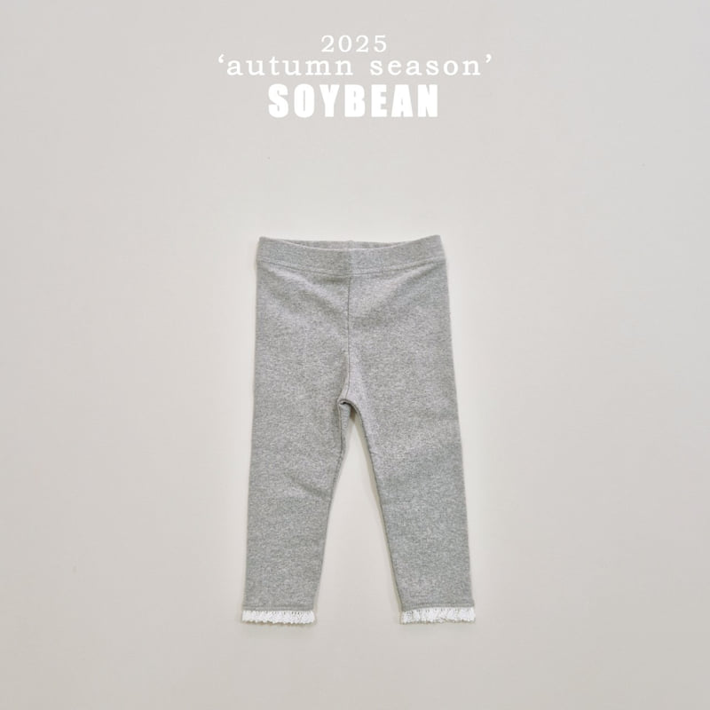 Soybean - Korean Children Fashion - #kidsstore - Soft Lace Leggings - 8
