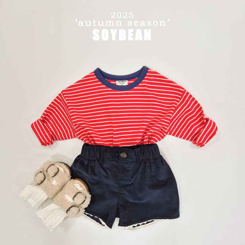 Soybean - Korean Children Fashion - #kidsstore - Balloon Corduroy Shorts - 8