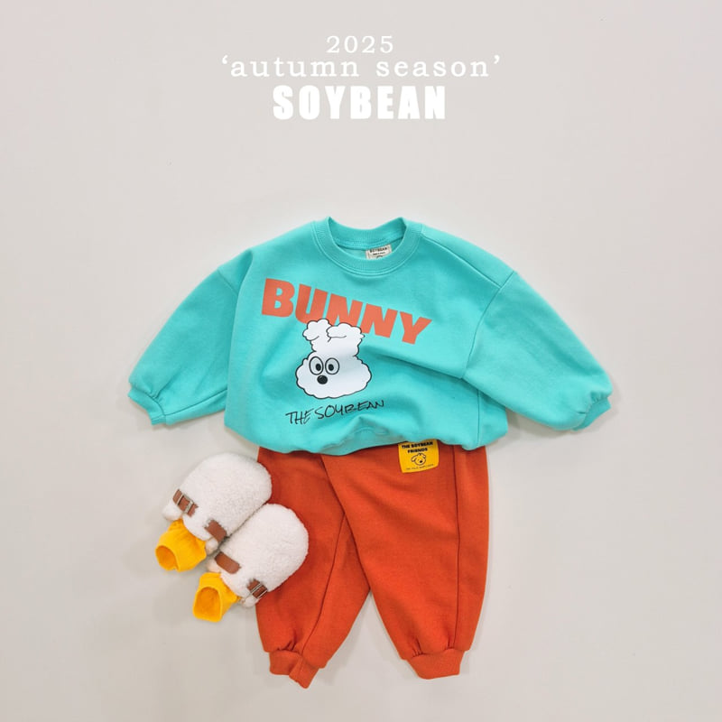 Soybean - Korean Children Fashion - #kidsshorts - Cloud Rabbit Top Bottom Set - 4