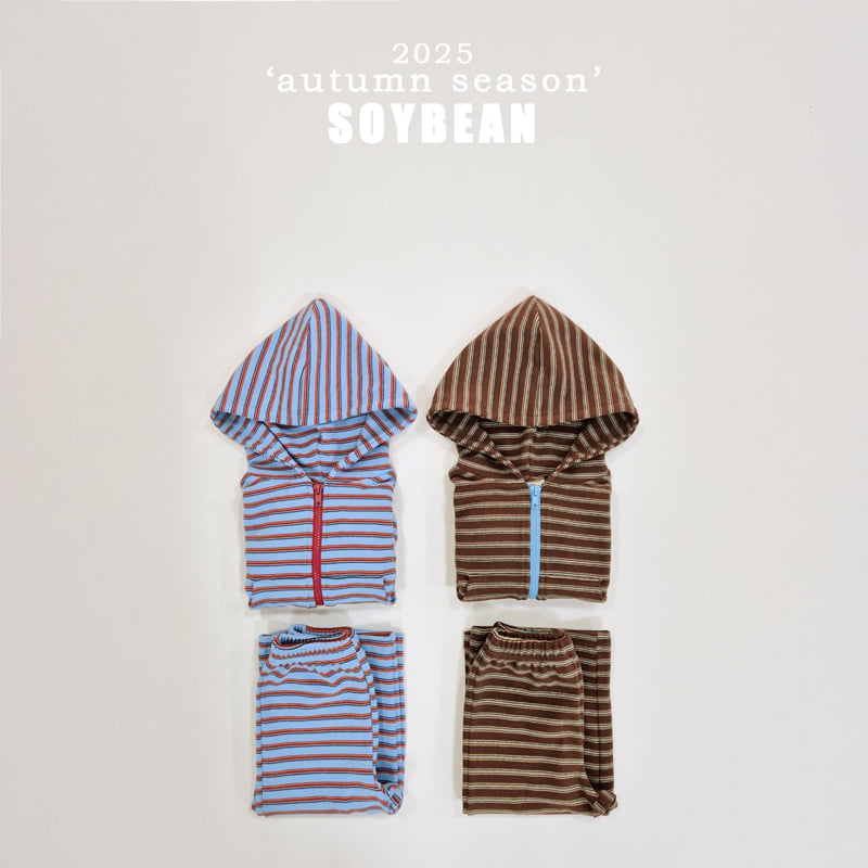 Soybean - Korean Children Fashion - #kidzfashiontrend - Y2K Stripe Set - 12