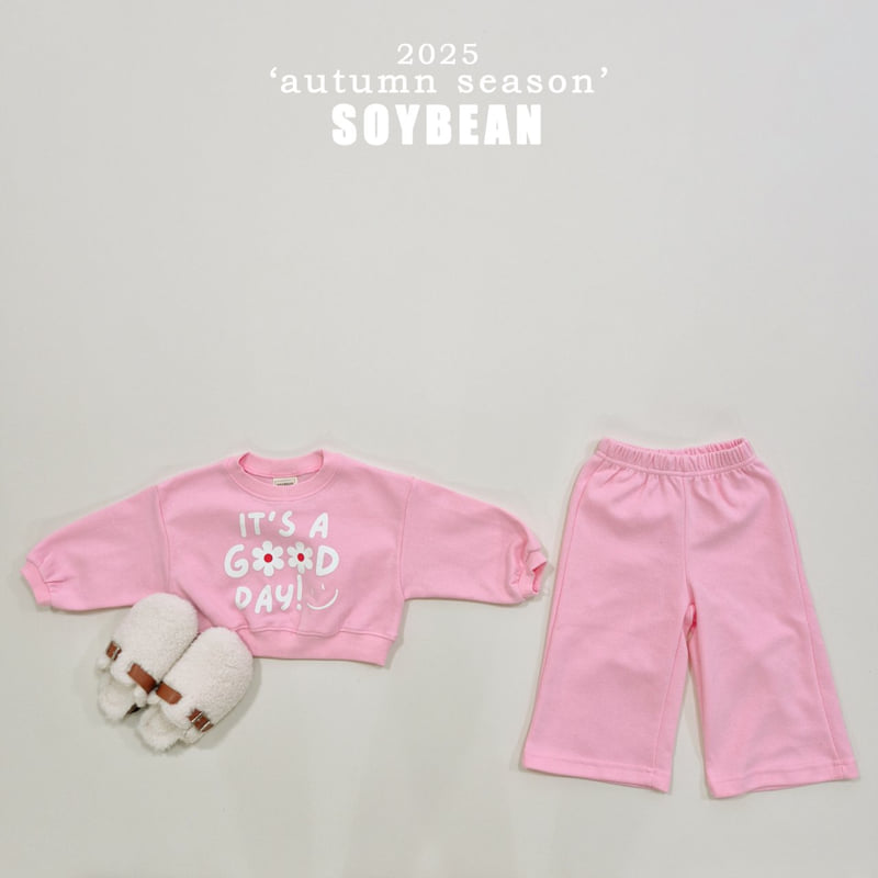 Soybean - Korean Children Fashion - #kidzfashiontrend - It's Good Crop Top Bottom Set - 10