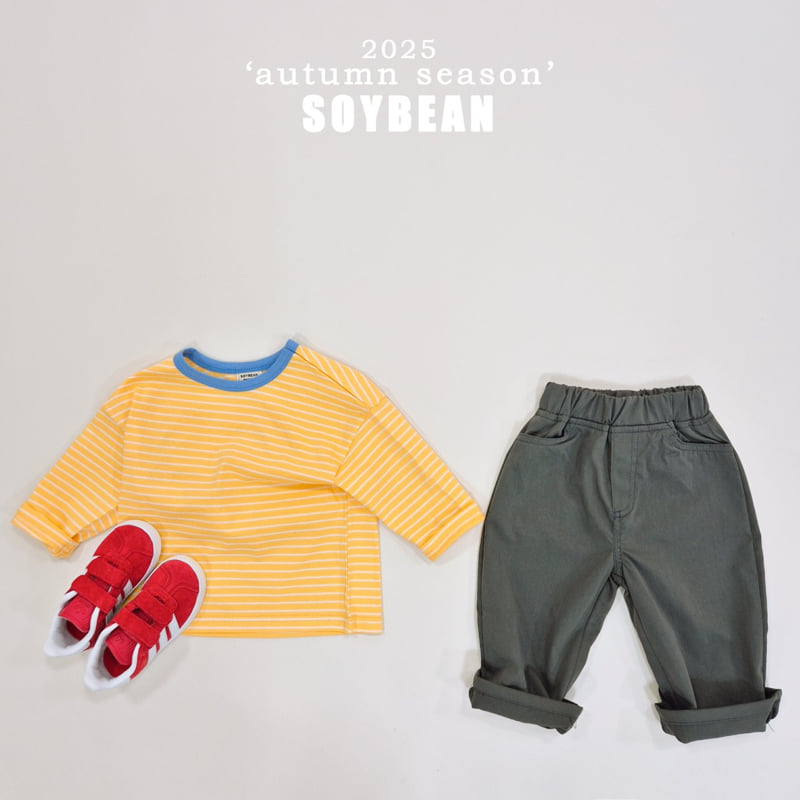 Soybean - Korean Children Fashion - #kidzfashiontrend - Autumn Captain Stripe Tee - 12