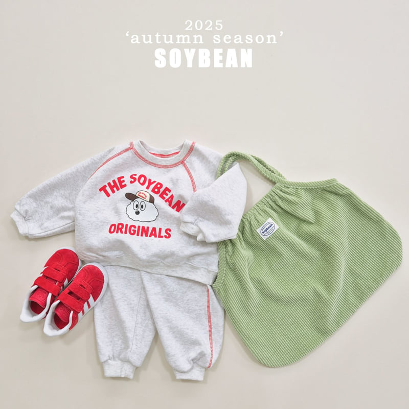 Soybean - Korean Children Fashion - #kidsstore - Color Stitch Top Bottom Set - 4