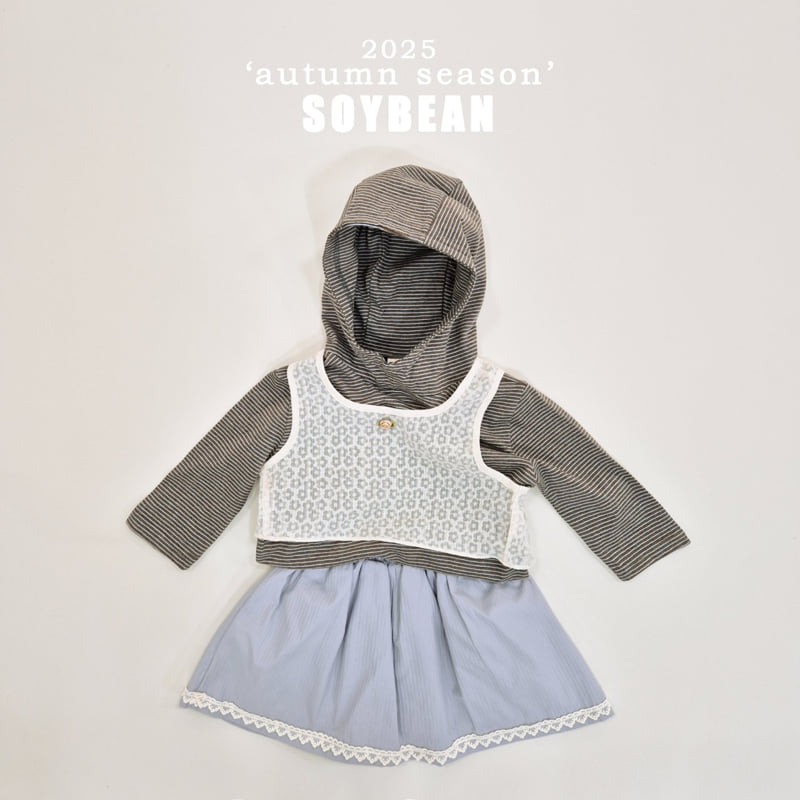 Soybean - Korean Children Fashion - #kidzfashiontrend - Stripe Hoodie - 11