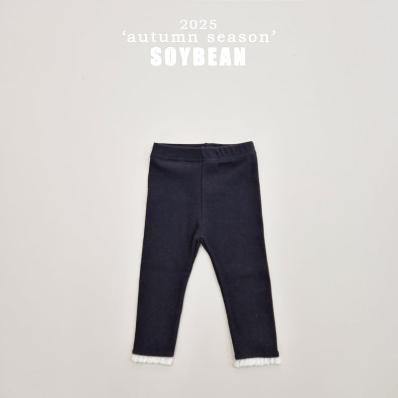 Soybean - Korean Children Fashion - #kidzfashiontrend - Soft Lace Leggings - 9