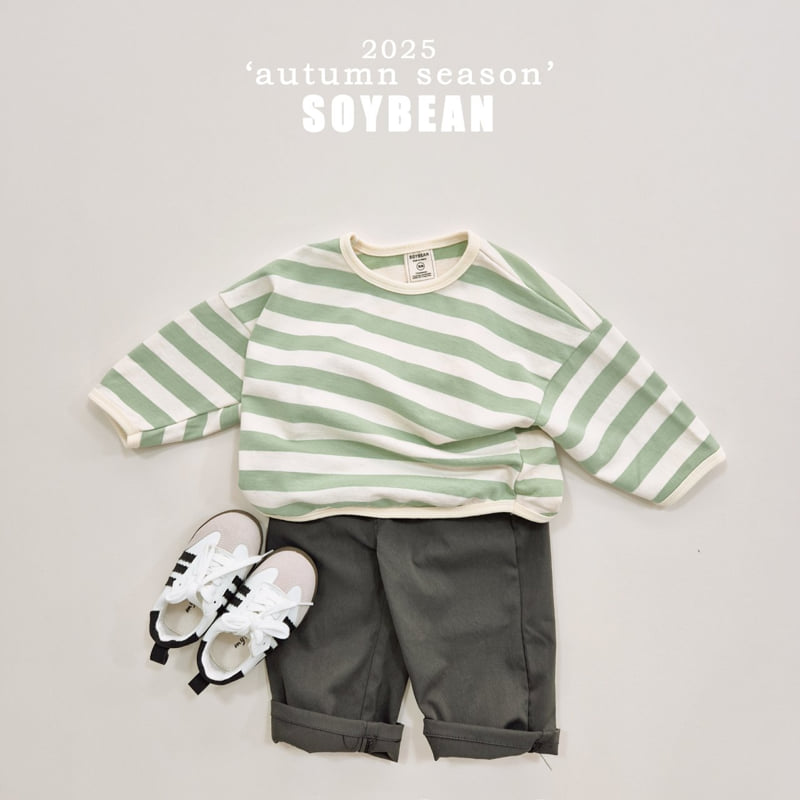 Soybean - Korean Children Fashion - #kidzfashiontrend - Stripe Sweatshirt - 6