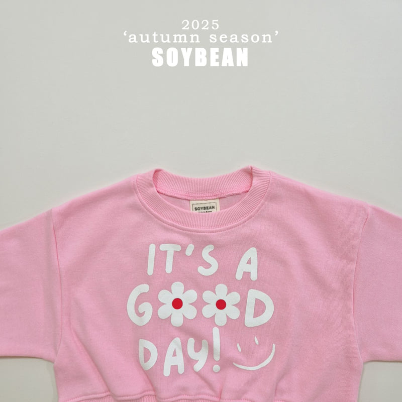 Soybean - Korean Children Fashion - #littlefashionista - It's Good Crop Top Bottom Set - 12