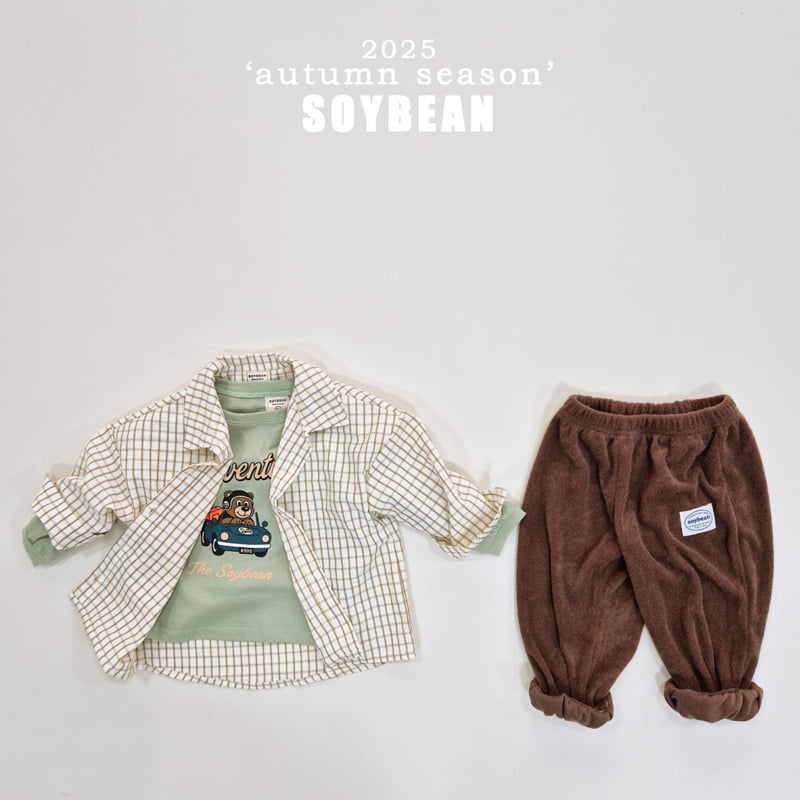 Soybean - Korean Children Fashion - #littlefashionista - Overfit Check Shirt - 5